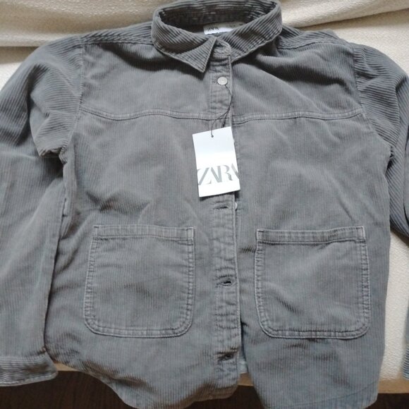 Grey Zara Corduroy Children's Shacket - Picture 5 of 5